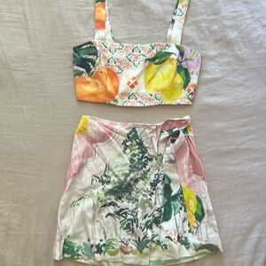 Two piece linen set by Finders Keepers